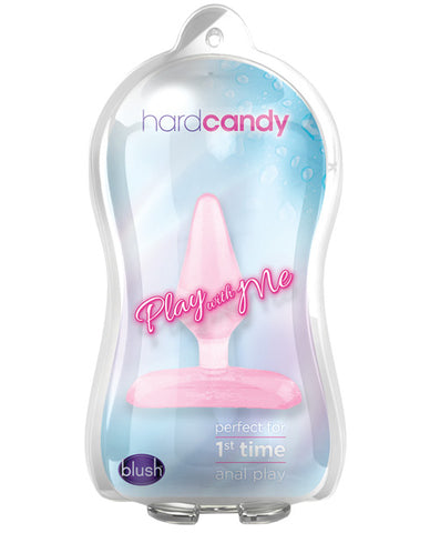 Blush Play With Me Hard Candy Anal Plug - Pink - LUST Depot