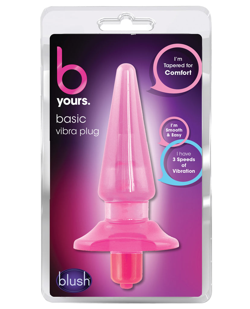 Blush B Yours Basic Vibra Plug - Pink - LUST Depot