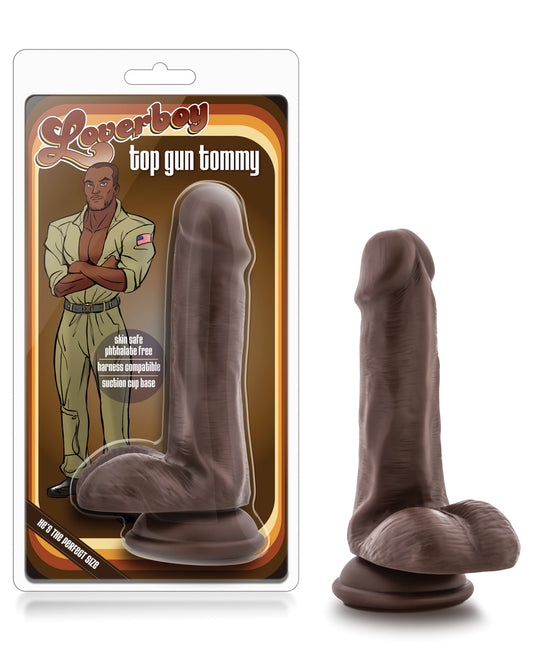 Blush Loverboy Top Gun Tommy 6" Realistic Cock - Chocolate - LUST Depot