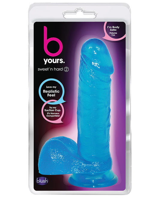 Blush B Yours Sweet N Hard 2 W- Suction Cup - Blue - LUST Depot