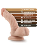 Blush Silicone Willy's 6.5" Dildo W-balls & Suction Cup - Vanilla - LUST Depot
