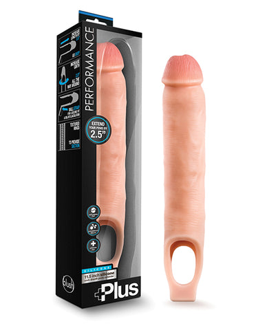 Blush Performance Plus 11.5" Silicone Cock Sheath Penis Extender - Flesh - LUST Depot