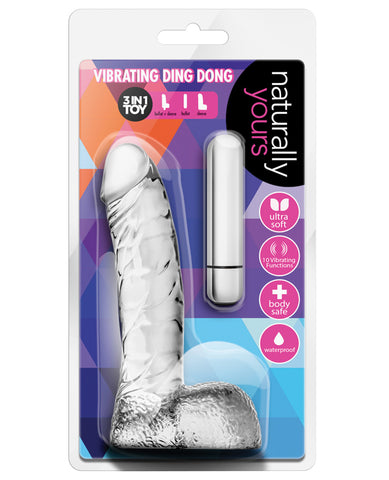Blush Naturally Yours Vibrating Ding Dong - Clear - LUST Depot