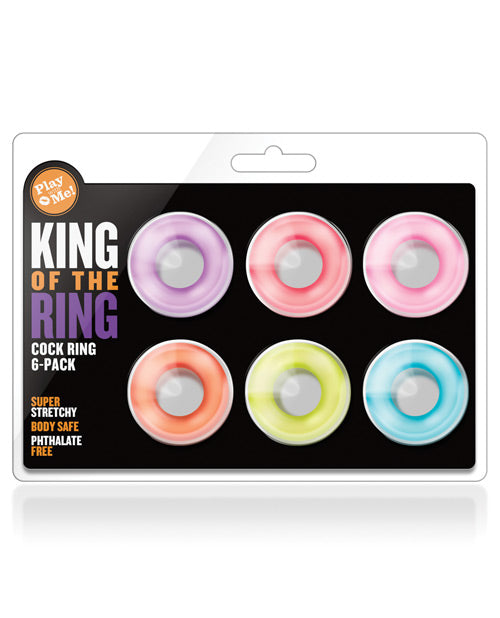 Blush Play With Me King Of The Ring - Asst. Colors Set Of 6 - LUST Depot