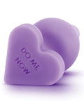 Blush Play With Me Naughty Candy Heart Do Me Now Plug - Purple - LUST Depot