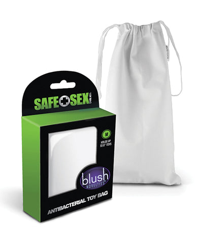 Blush Safe Sex Antibacterial Toy Bag Medium -  White - LUST Depot