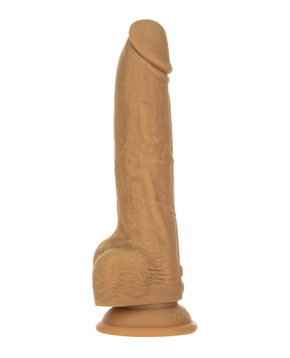 Naked Addiction 9" Thrusting  Dong W-remote - Caramel - LUST Depot