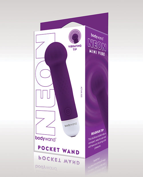 Xgen Bodywand Neon Mini Pocket Wand - Neon Purple - LUST Depot