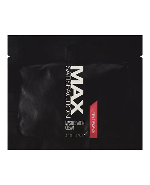 Max Satisfaction Masturbation Cream Foil - 6 Ml Pack Of 24 - LUST Depot