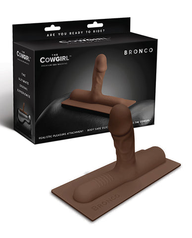 The Cowgirl Bronco Silicone Attachment - Chocolate - LUST Depot