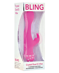 Bling Crystal Dual G Vibe - Pink - LUST Depot