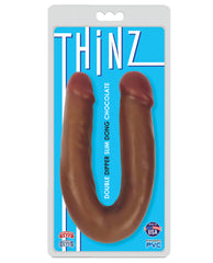 Thinz Double Dipper Slim 13" Dong - Chocolate - LUST Depot
