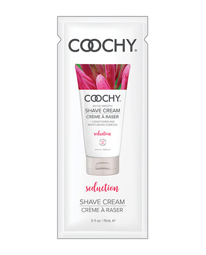 Coochy Seduction Shave Cream Foil - .5 Oz Honeysuckle/citrus - LUST Depot