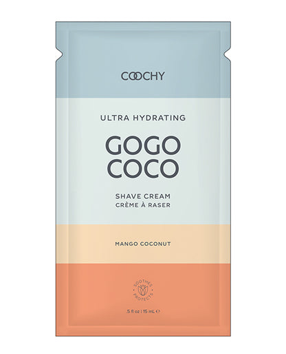 Coochy Ultra Hydrating Shave Cream Foil - .35 Oz Mango Coconut - LUST Depot