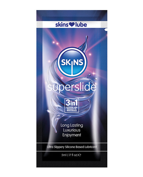 Skins Super Slide Silicone Based Lubricant - 5 Ml Foil - LUST Depot