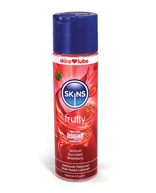 Skins Water Based Lubricant - 4.4 Oz Strawberry - LUST Depot