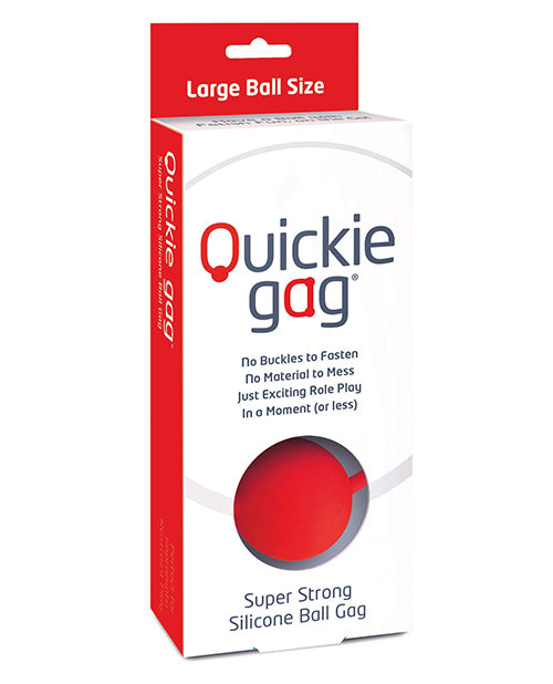 Quickie Ball Gag Large - Red - LUST Depot