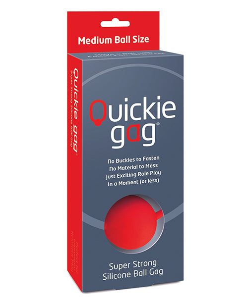 Quickie Ball Gag Medium - Red - LUST Depot