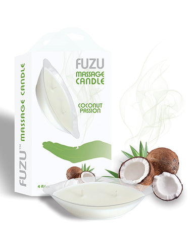 Fuzu Massage Candle - 4 Oz Coconut Passion - LUST Depot