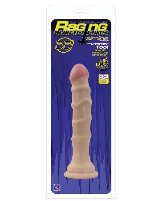 Raging Hard Ons Slimline 5.5" Dong W-suction Cup - LUST Depot