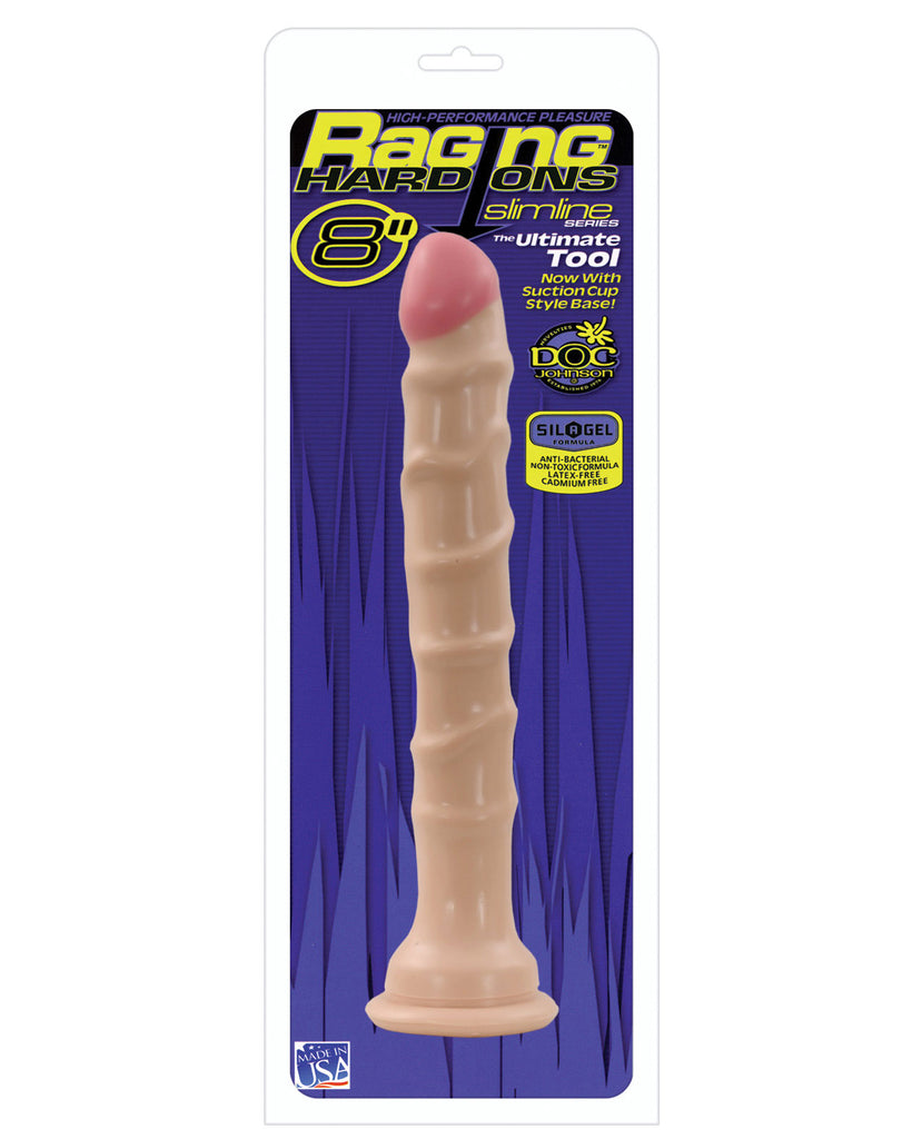 Raging Hard Ons Slimline 8" Dong W-suction Cup - LUST Depot