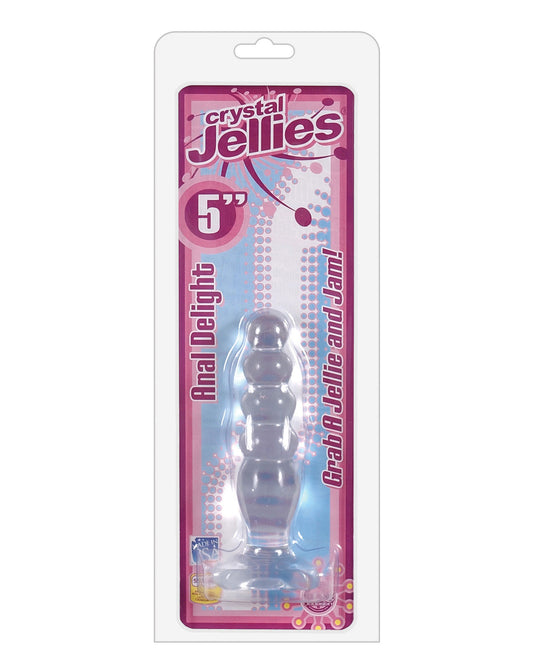 Crystal Jellies 5" Anal Delight - Clear - LUST Depot