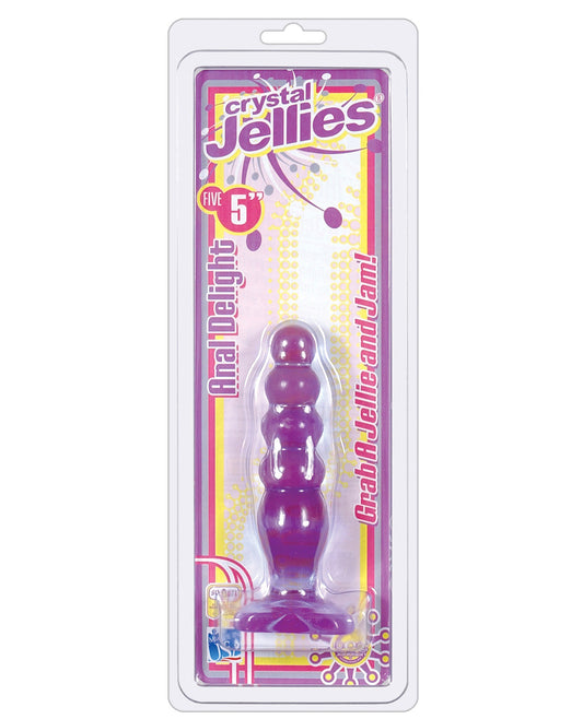 Crystal Jellies 5" Anal Delight - Purple - LUST Depot
