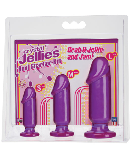 Crystal Jellies Anal Starter Kit - Purple - LUST Depot