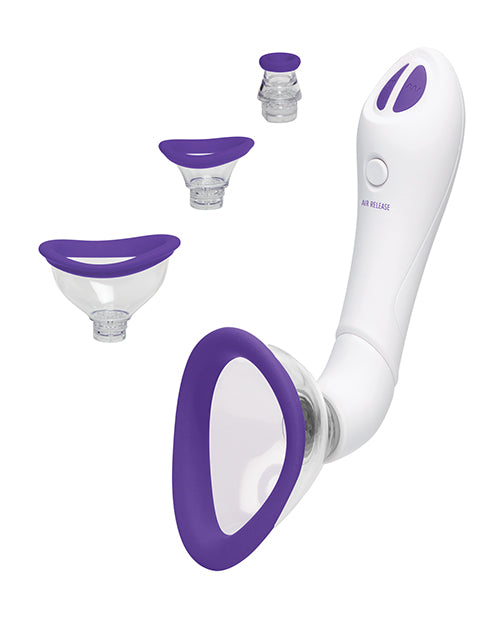 Bloom Intimate Body Automatic Vibrating Rechargeable Pump - Purple-white - LUST Depot