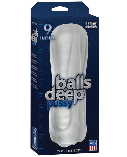 Balls Deep The Baller 9" Pussy Stroker - Frost - LUST Depot