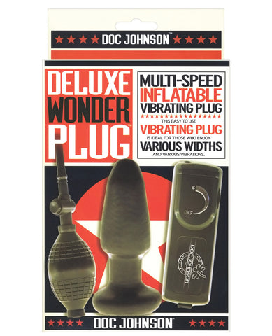 Deluxe Wonder Plug Inflatable Vibrating Butt Plug - Multi Speed - LUST Depot