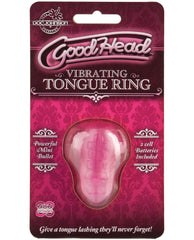 Good Head Vibrating Tongue Ring - Pink - LUST Depot