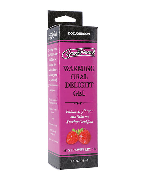 Goodhead Warming Oral Delight Gel - 4 Oz Strawberry - LUST Depot