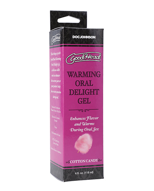 Goodhead Warming Oral Delight Gel - 4 Oz Cotton Candy - LUST Depot