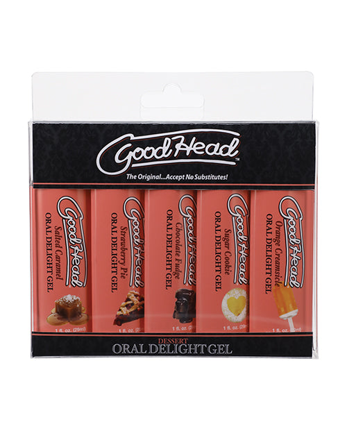 Goodhead Dessert Oral Delight Gel - Asst. Flavors Pack Of 5 - LUST Depot