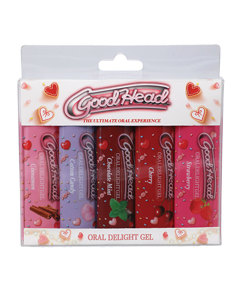 Goodhead Oral Delight Gel Pack - 1 Oz Strawberry-cherry-cotton Candy-chocolate Mint-cinnamon - LUST Depot