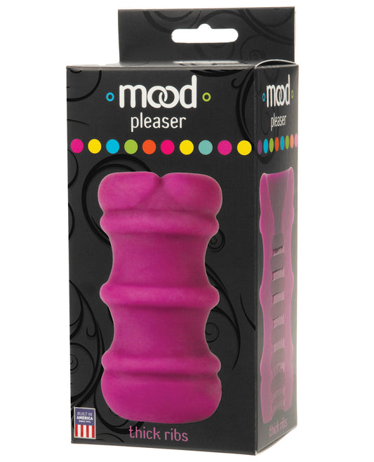 Mood Ultraskyn Thick Ribbed Stroker - Purple - LUST Depot