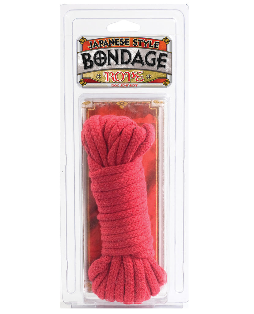 Japanese Style Bondage Cotton Rope - Red - LUST Depot