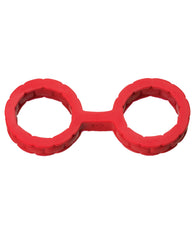 Japanese Bondage Silicone Cuffs Small - Red - LUST Depot