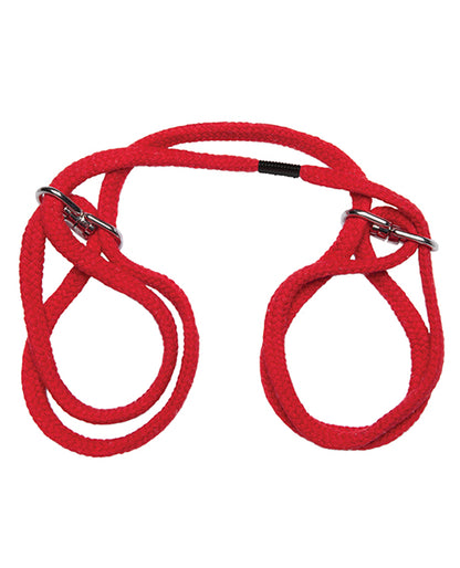 Japanese Style Bondage Wrist Or Ankle Cotton Rope - Red - LUST Depot