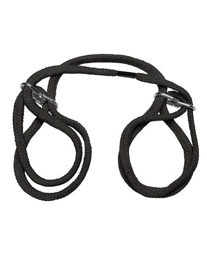 Japanese Style Bondage Wrist Or Ankle Cotton Rope - Black - LUST Depot