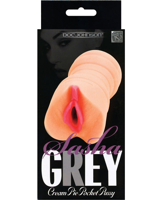 Sasha Grey Ultraskyn Cream Pie Pocket Pussy - LUST Depot