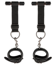 Easy Toys Over The Door Wrist Cuffs - Black - LUST Depot