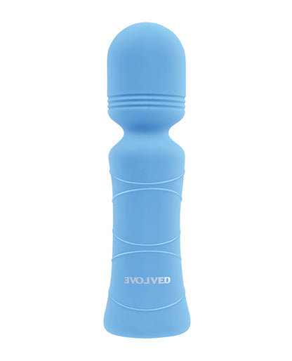Evolved Out Of The Blue Vibrating Mini Wand - Blue - LUST Depot