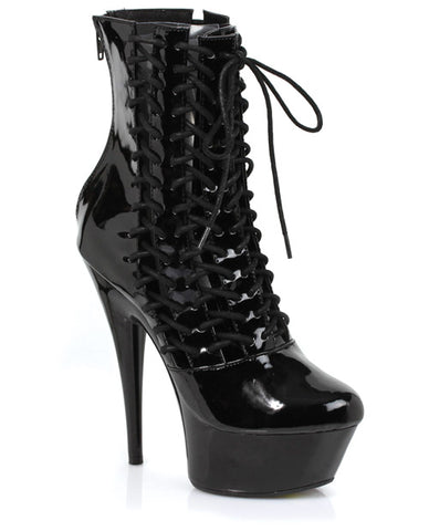 Ellie Shoes Milla 6" Heel Ankle Boots W-inner Zipper Black Six - LUST Depot