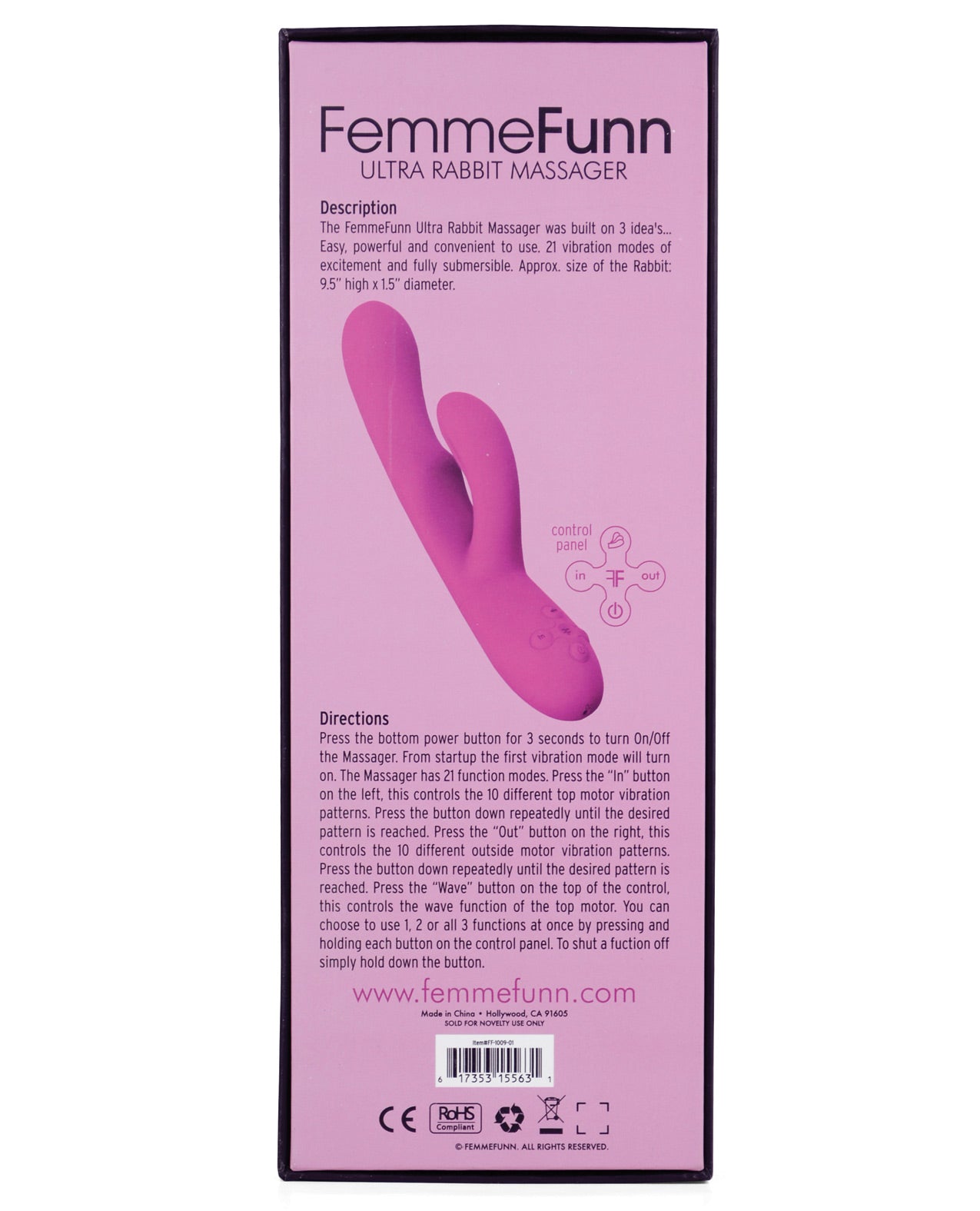 Femme Funn Ultra Rabbit - Pink - LUST Depot