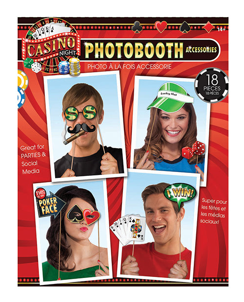 Casino Photo Booth Prop Kit - Set Of 18 Pc - LUST Depot
