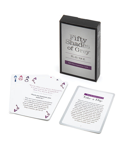 Fifty Shades Of Grey Play Nice Talk Dirty Inspiration Cards - LUST Depot