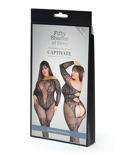 Fifty Shades Of Grey Captivate Body Stocking - Black One Size Queen - LUST Depot