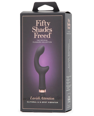 Fifty Shades Freed Lavish Attention Rechargeable Clitoral & G-spot Vibrator - LUST Depot